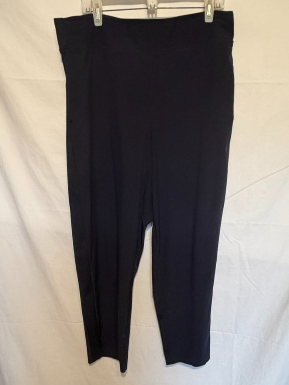 Kirkland Signature Women's Ankle Pant Wrinkle Resistant Dark Blue ~ Size XL
